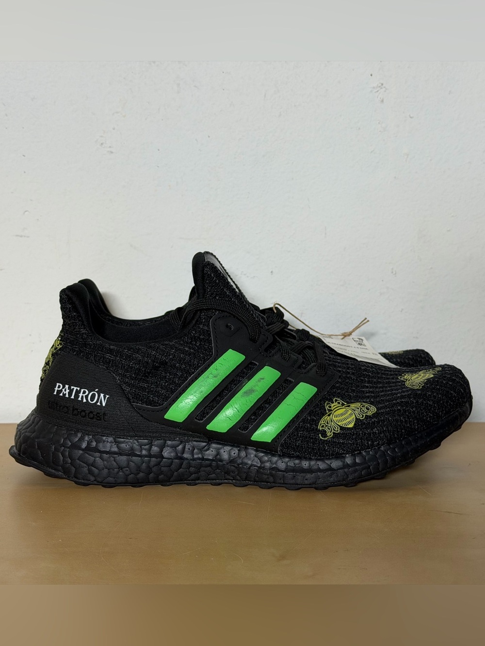 Adidas Ultraboost 4.0 DNA Core Black FY9121 Men’s Size 7 PATRON Tequila Customs